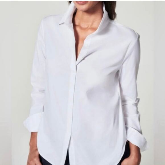 SPANX Tops - Spanx The Best Button Down White Shirt Size 1X